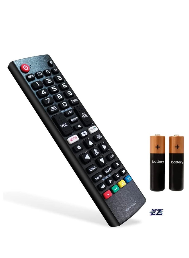 ELTRAZONE Universal Remote Control Replacement for LG LED LCD TV – Compatible with Models AKB75095307, AKB75375604, AKB75675304, AKB74915305, AKB76037601, AKB75675313, AKB75855501 – Includes Battery - Image 1
