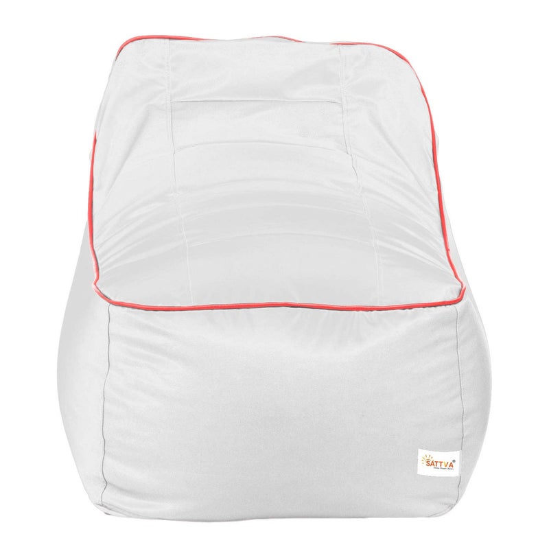 SATTVA Classy.Elegant.Stylish Sattva Rester XXXL Bean Bag Cover Without Beans White  - Image 1