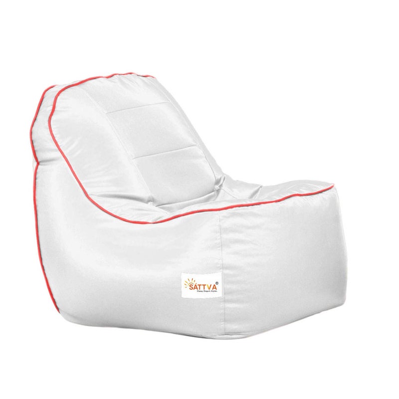 SATTVA Classy.Elegant.Stylish Sattva Rester XXXL Bean Bag Cover Without Beans White  - Image 3