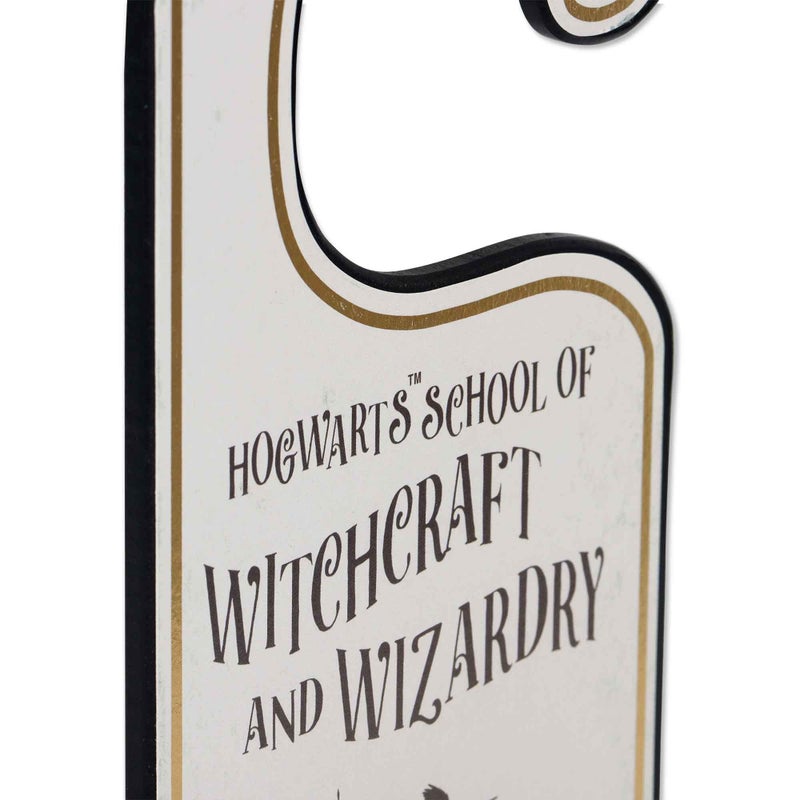 Open Road Brands Harry Potter Double-Sided Reversible Wood Door Hanger - Wizards at Work and Hogwarts Vistors Welcome - Image 4