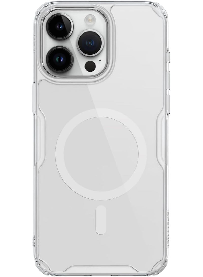 Nillkin Nature TPU Pro Magnetic Series Cover Case Designed For Apple iPhone 15 Pro Max - White - Image 1