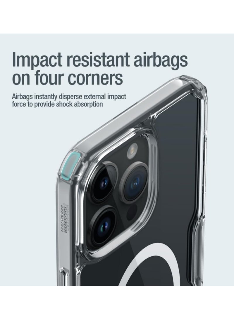 Nillkin Nature TPU Pro Magnetic Series Cover Case Designed For Apple iPhone 15 Pro Max - White - Image 5