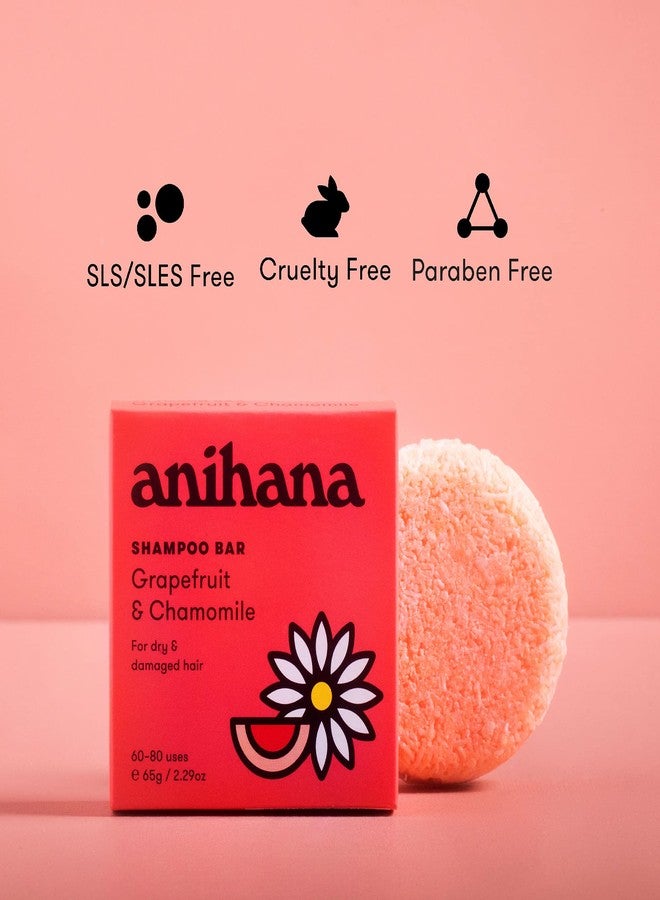 ANIHANA Shampoo Bar for Dry Damaged Safe For Color Treated Hair Moisturizing Hydrating Healthy Looking Hair Paraben Free Grapefruit and Chamomile 2.29 oz - Image 3
