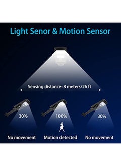 QUESERA solar light for outdoor use with motion sensor  rechargeable on rainy cloudy days  - Image 3