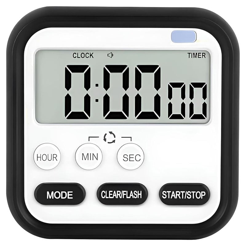 Theodore ® Alarm Clock with Automatic Sensor,Date & Temperature, Alarm Clocks, Alarm Clock for Heavy Sleepers, for Students (Black) - Image 1