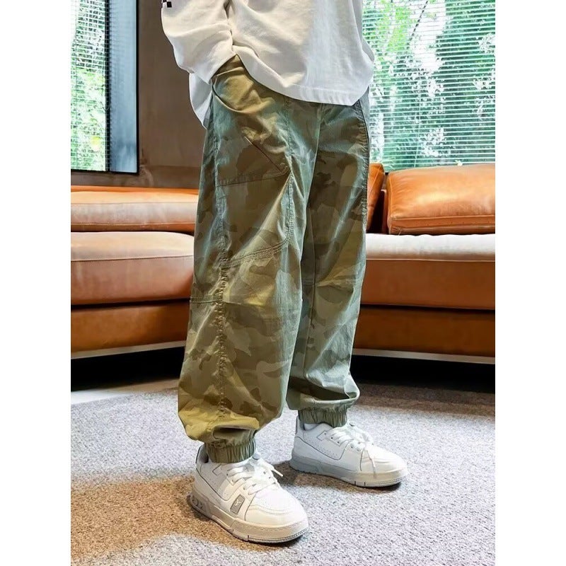 Children'S Clothing Boys' Summer Pants Summer Thin Medium And Large Kidsren'S Spring & Fall Sports Summer Anti-Mosquito Pants Trendy - Image 4