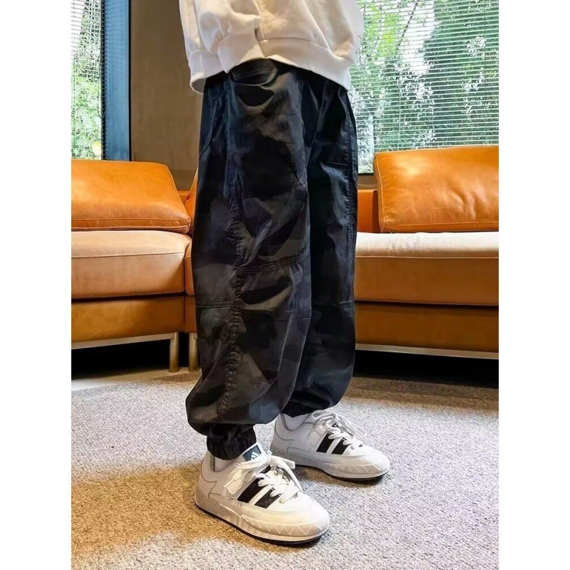 Children'S Clothing Boys' Summer Pants Summer Thin Medium And Large Kidsren'S Spring & Fall Sports Summer Anti-Mosquito Pants Trendy - Image 5