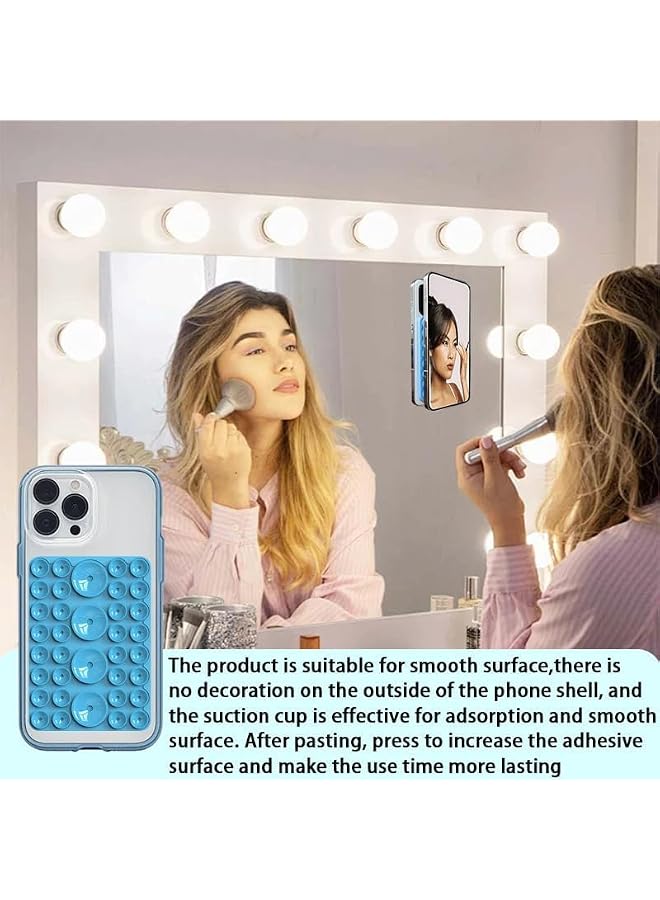 S-TOP 4 Pack Silicone Double Sided Suction Cup Phone Holder, Detachable Hands Free & Strong Grip Holder for Selfies & Videos - Image 2