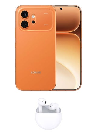 600 5G ثنائي الشريحة 12GB رام 256GB برتقالي مع سماعات اختيار مجانية X7e (قد يختلف لون الهدية)