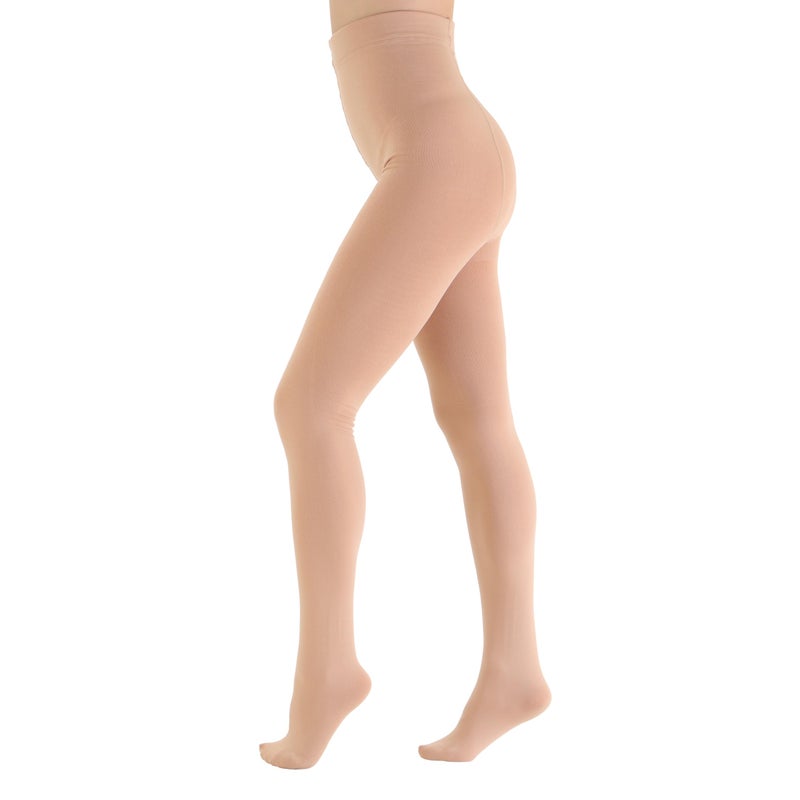 EVERSWE Women's Opaque Fleece Lined Tights, Thermal Tights (Nude,M) - Image 2