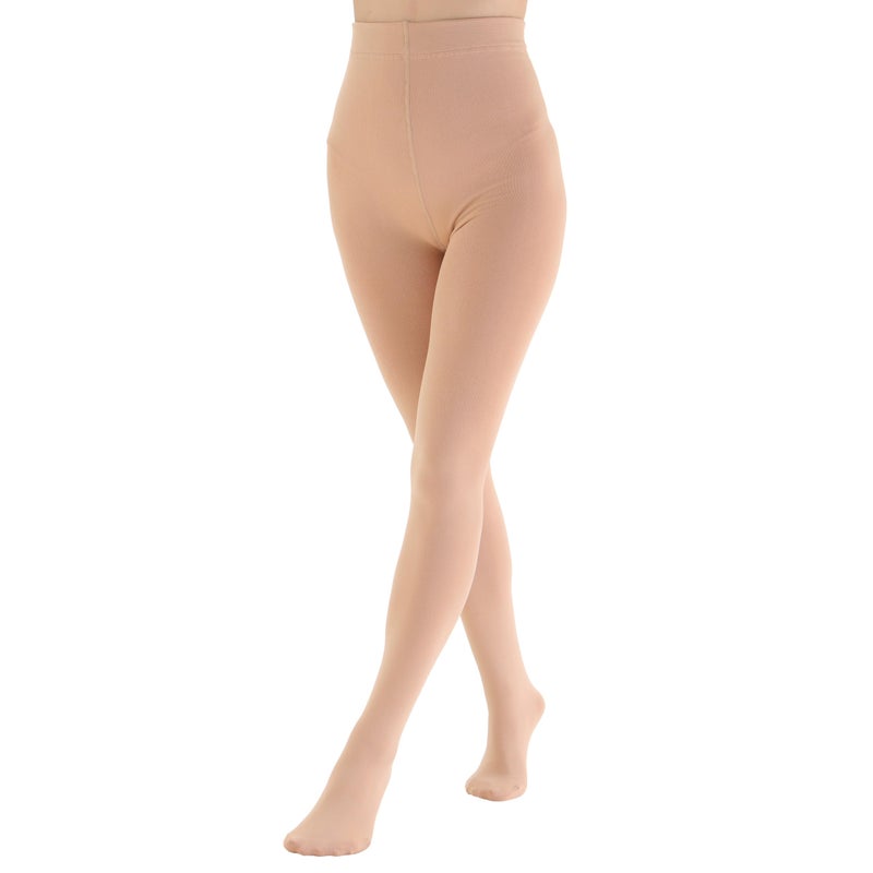 EVERSWE Women's Opaque Fleece Lined Tights, Thermal Tights (Nude,M) - Image 1