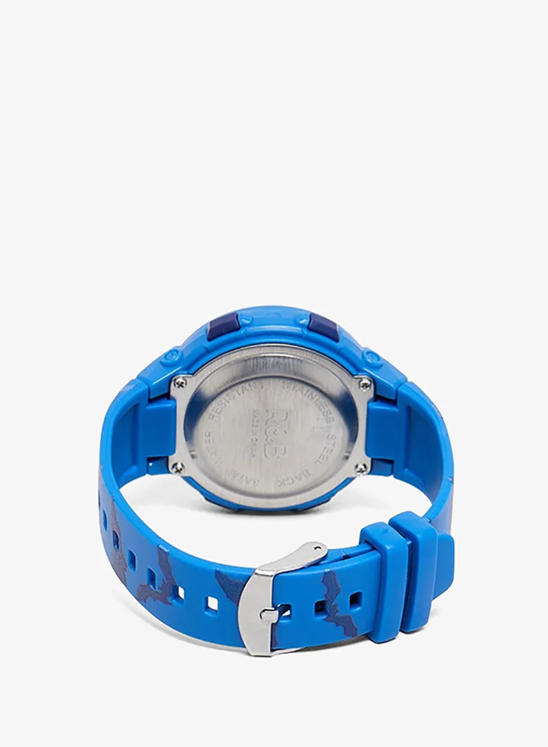 R&b Round Dial Digital Watch
