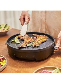 Generic Electric Grill Multifunctional Electric Ttemperature Adjustable Steak Machine Griddle Barbecue Stove Smokeless Pan Non-stick Household Bakeware Griller BBQ Pan Roast Pan  - Image 1
