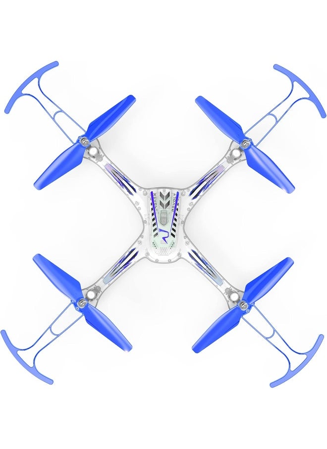 SYMA - Syma 4-Channel Auto Hover RC Stunt Drone (Blue/White) - Image 1
