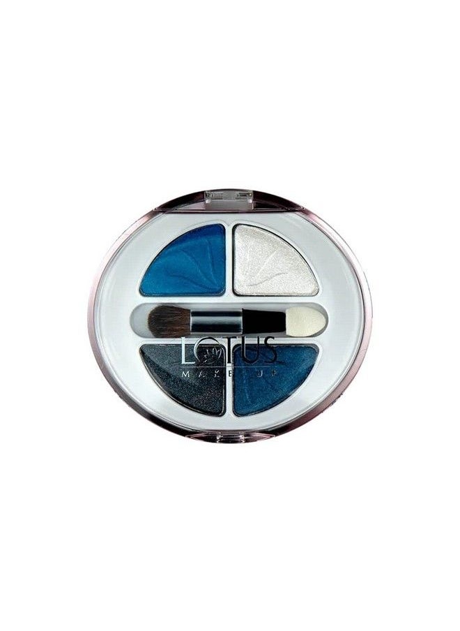 Lotus Makeup Ecostay Velvet Eye Shadow Palette Eye Color Powder Makeup Moon Light (Multicolor) 5 G Velvet & Shimmery Finish  - Image 1