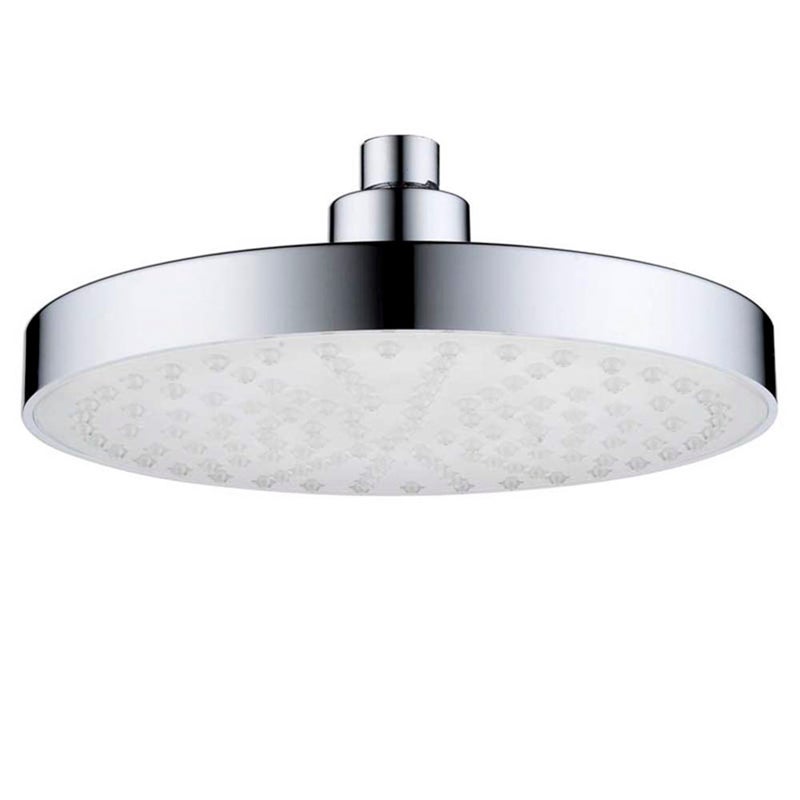 رأس دش إضاءة متغير الألوان 7 ألوان بأضواء LED 8 وحدات تلقائي، تصميم دائري، رذاذ استحمام محمول للحمام والمغسلة - Image 3