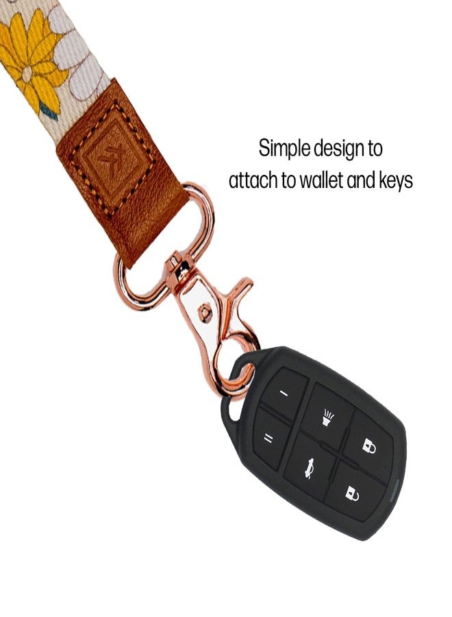 Thread Wallets Wrist Lanyard Strap for Men & Women, KeyChain Wristlet, Wristlet Keychain for Badge, Wallet, and Phone Wrist Strap, Wristlet Strap for ID Badge (Blossom) - Image 3
