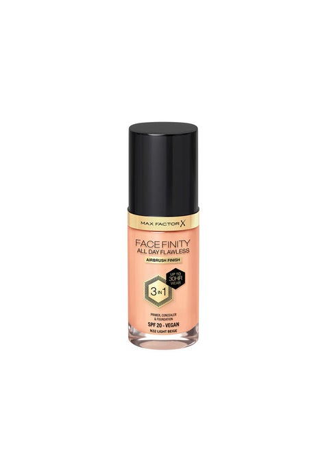 Facefinity 3-In-1 All Day Flawless Liquid Foundation