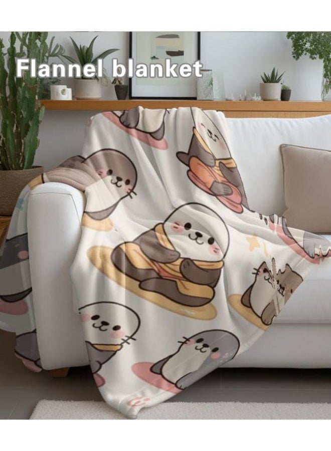 عام بطانية رقيقة من الفانيلا الكرتونية للأطفال والرضع (دافئة ومريحة، ومناسبة للنوم والألعاب) 70 سم * 100 سم - Image 4