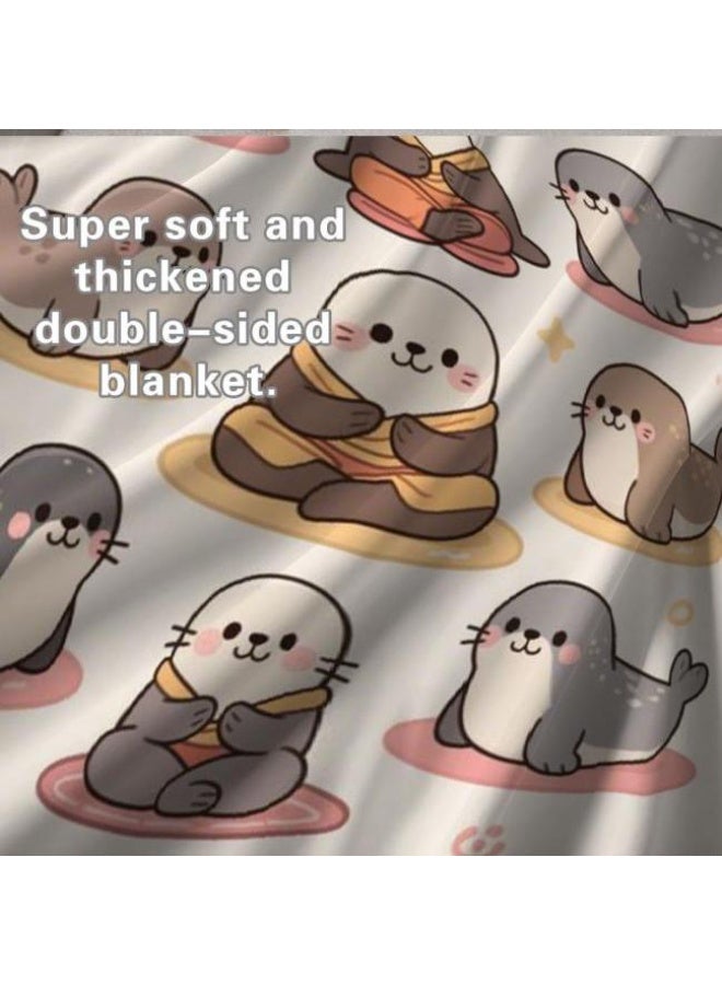 عام بطانية رقيقة من الفانيلا الكرتونية للأطفال والرضع (دافئة ومريحة، ومناسبة للنوم والألعاب) 70 سم * 100 سم - Image 5