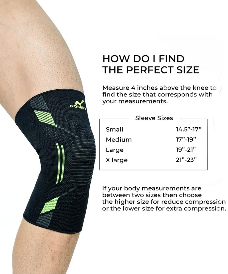 NODENS Nylon Knee Support, Knee Caps, Knee Brace For Knee Pain Relief Products, Knee Pad Leg Sleeves,For Men And Women - Image 2