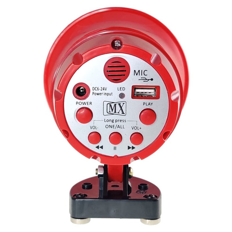 MX 30 W Hand‑Held Megaphone with Siren Alarm – Portable PA Speaker for Indoor/Outdoor Use (20 Watts with USB) - Image 5