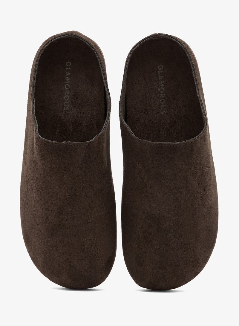 GLAMOROUS Suedette Mule Clogs - Image 5