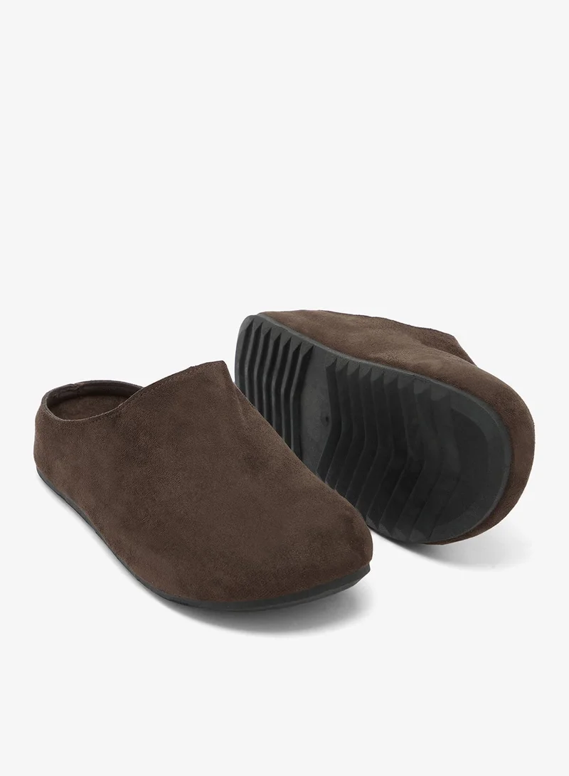 Glamorous DARK CHOCOLATE MF Suedette Mule Clogs for Women | Best Price UAE