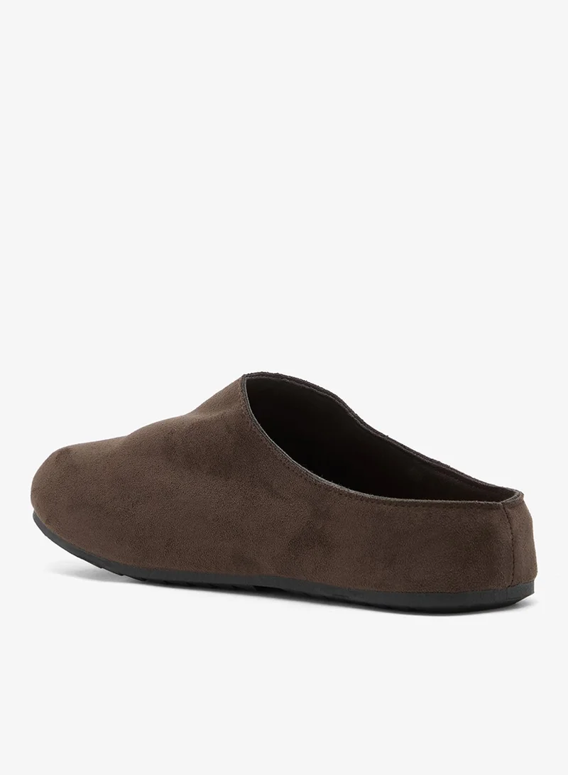Glamorous DARK CHOCOLATE MF Suedette Mule Clogs for Women | Best Price UAE