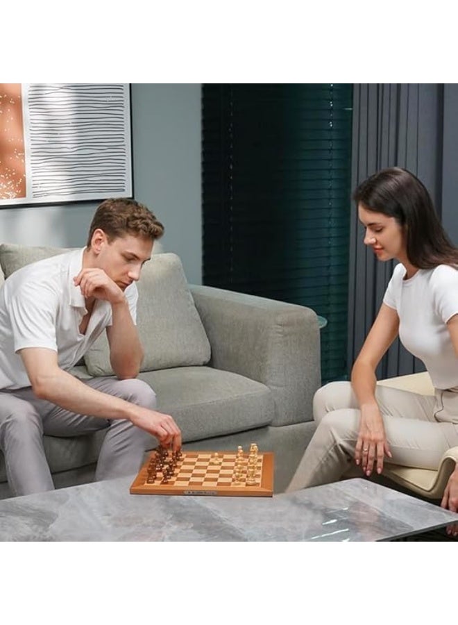 Chessnut Air+ Electronic Chess Set – Wooden Smart Chess Board with LED Lights, AI Adaptive Play, Bluetooth & App Connectivity, Extra Queens, Global Online Chess Challenges - Image 5