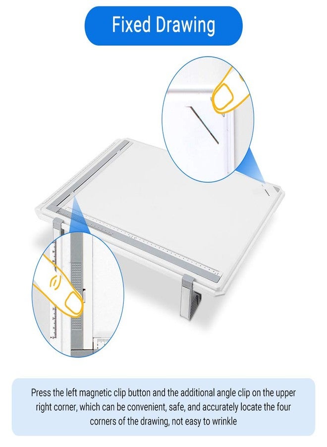 Cocoarm Drafting Table A3 Drafting Table Drawing Board, Portable A3 Drawing Board Multi-Function Drafting Tools Set, Architectural Technical Graphic Sketch Set with Parallel Rulers and - Image 4