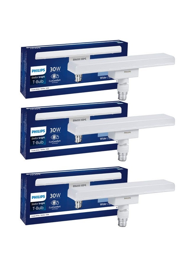 PHILIPS Stellar Bright 30W B22 LED T-Bulb,3000lm,Cool Day Light, Pack of 3 - Image 1