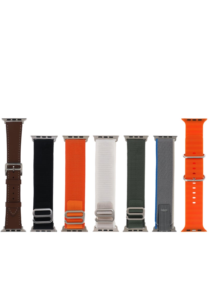 PRIMO PLUS - The New PR ULTRA MAX Smart Watch Series 8 With A Full Screen Works With The Android And IOS System Is Responsive Wireless Charging And Supports GPS With 7 Bracelets and Protection Cover , Size 49 mm - - Image 1