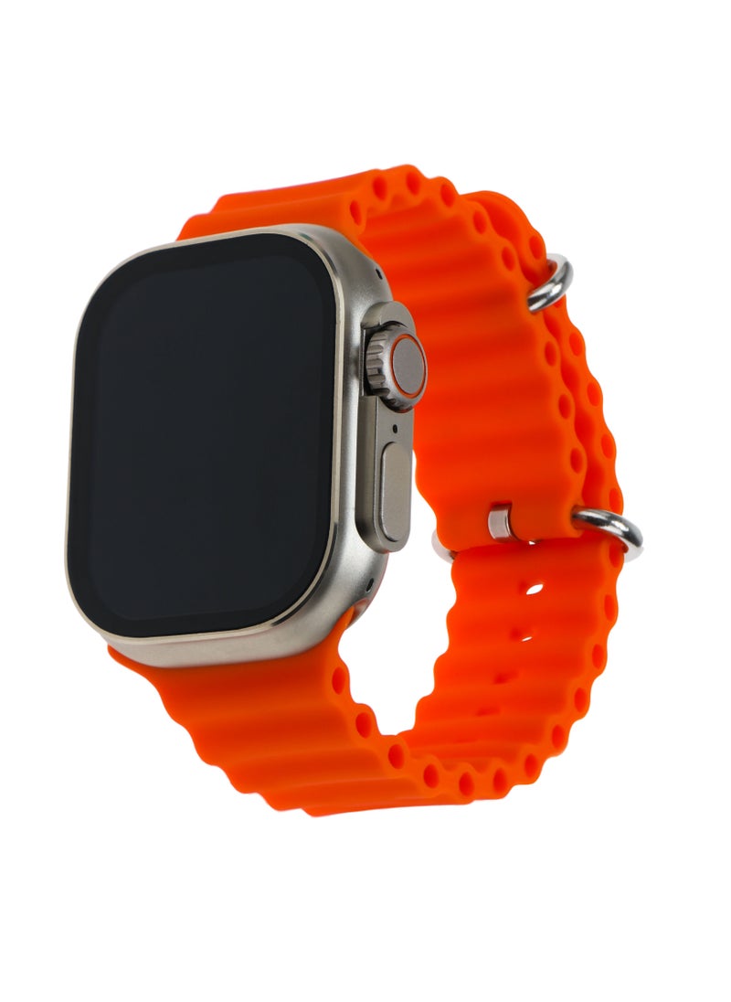 PRIMO PLUS - The New PR ULTRA MAX Smart Watch Series 8 With A Full Screen Works With The Android And IOS System Is Responsive Wireless Charging And Supports GPS With 7 Bracelets and Protection Cover , Size 49 mm - - Image 1