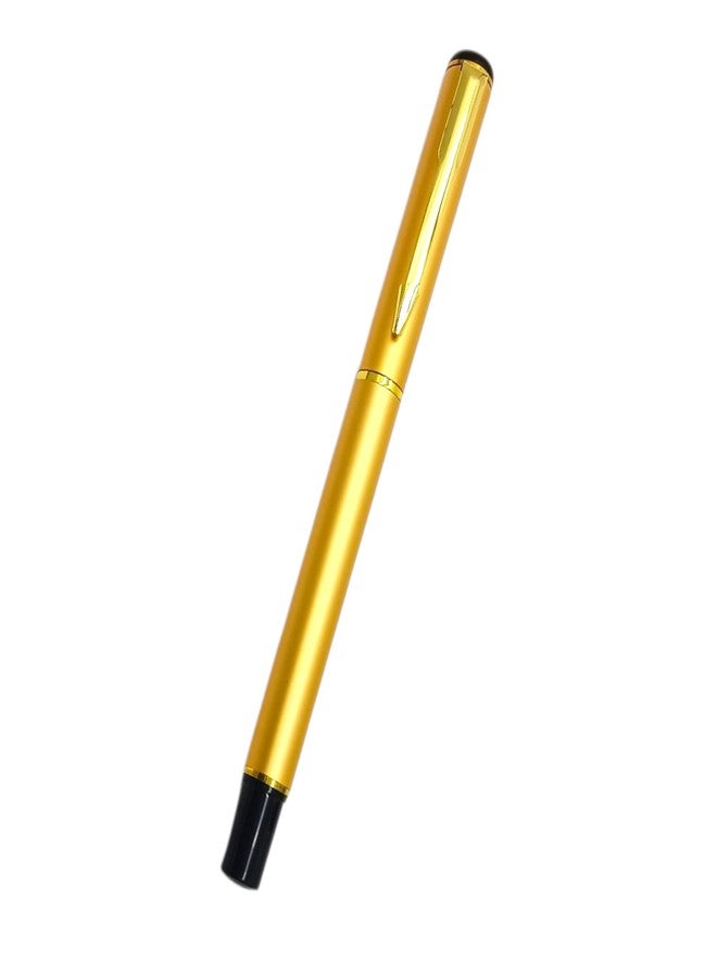 auteur Executive Series 801 Golden Fountain Pen & Roller Ball Pen Set Designer Metal Body Premium Best Gift Pen Set For Men & Women Professional Executive Office, Nice Pens (Pack of 2, Blue Ink) - Image 2
