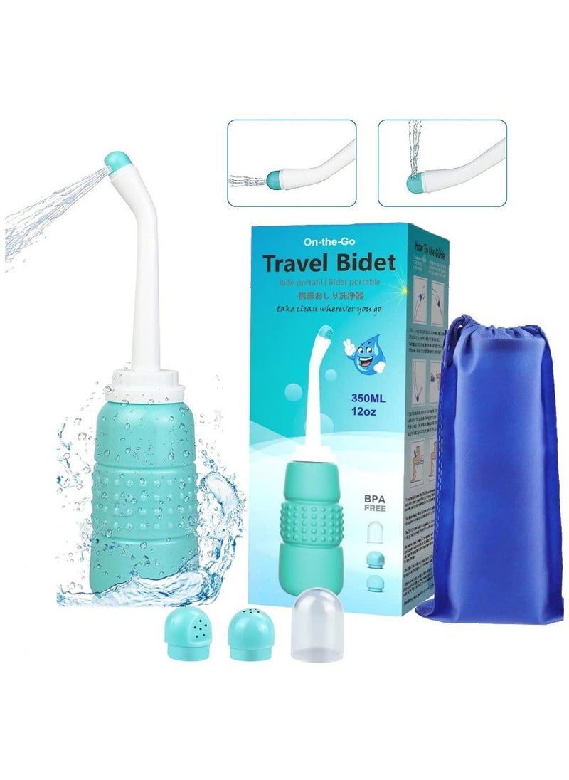 Generic - Peri Bottle Travel Shattaf, Portable Travel Bidet with Carry Bag,2 Nozzle,Essentials for Postpartum Perineal Care,Hemorrhoid Treatment - Image 1