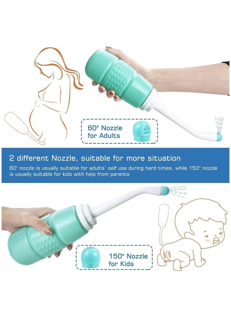 Generic - Peri Bottle Travel Shattaf, Portable Travel Bidet with Carry Bag,2 Nozzle,Essentials for Postpartum Perineal Care,Hemorrhoid Treatment - Image 1