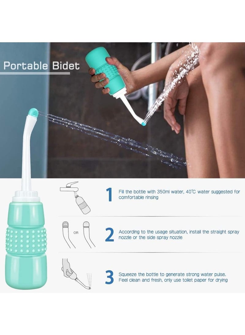 Generic - Peri Bottle Travel Shattaf, Portable Travel Bidet with Carry Bag,2 Nozzle,Essentials for Postpartum Perineal Care,Hemorrhoid Treatment - Image 1