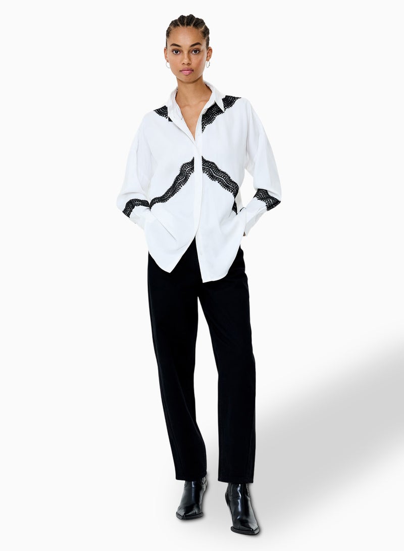 French Connection Candice Satin Lace Mix - Image 3