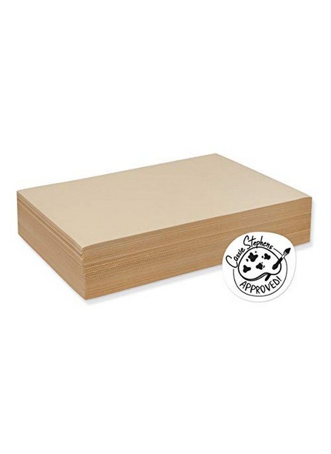 Pacon 4112 Cream Manila Drawing Paper Economy 50Lb. 12 X 18 500 Sheets Pack  - Image 1