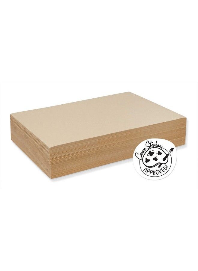 Pacon 4112 Cream Manila Drawing Paper Economy 50Lb. 12 X 18 500 Sheets Pack  - Image 2