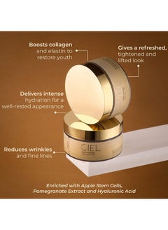 CIEL Anti Aging Night Mask Cream For Nourished Smooth And Youthful Skin | Collagen Boost Wrinkle Minimiser | 100 Gm | 100% Vegan For Face  - Image 3