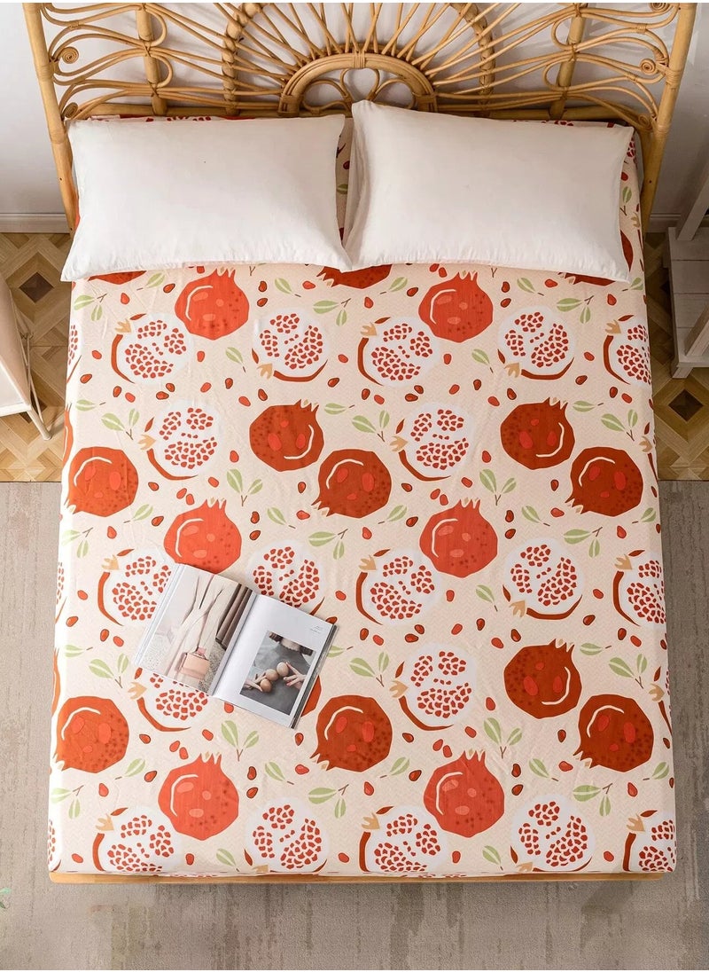 Generic Pomegranate Print Fitted Sheet  - Image 4