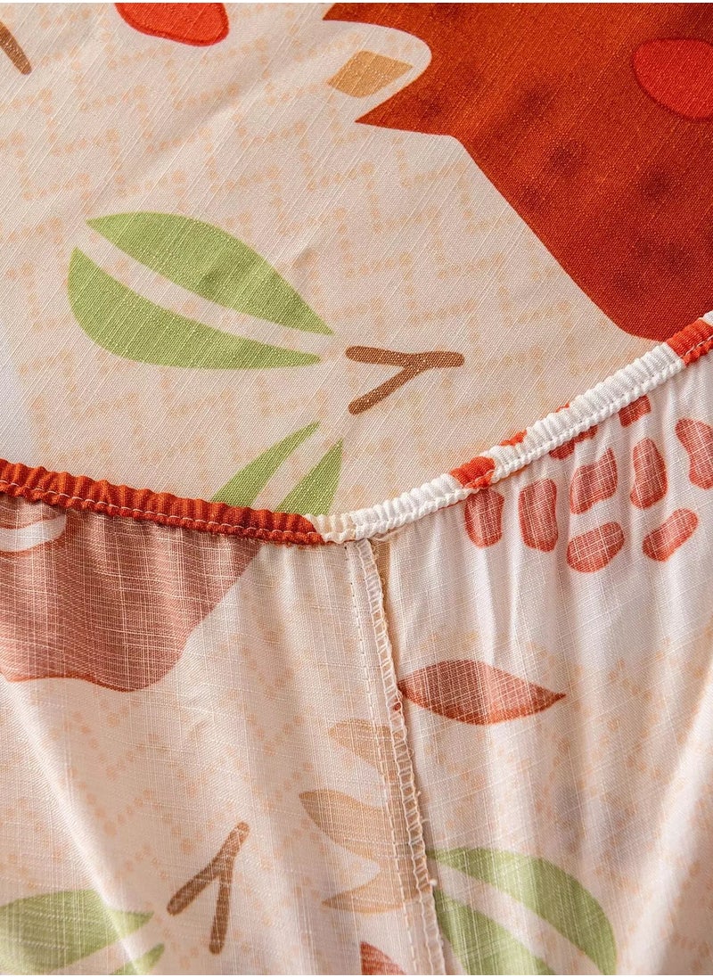 Generic Pomegranate Print Fitted Sheet  - Image 3