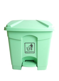 Generic Step Trash Bin | Plastic Matte Finish | Suitable For Bathrooms, Kitchens & Communal Spaces | Green | 45 Liters  - Image 1