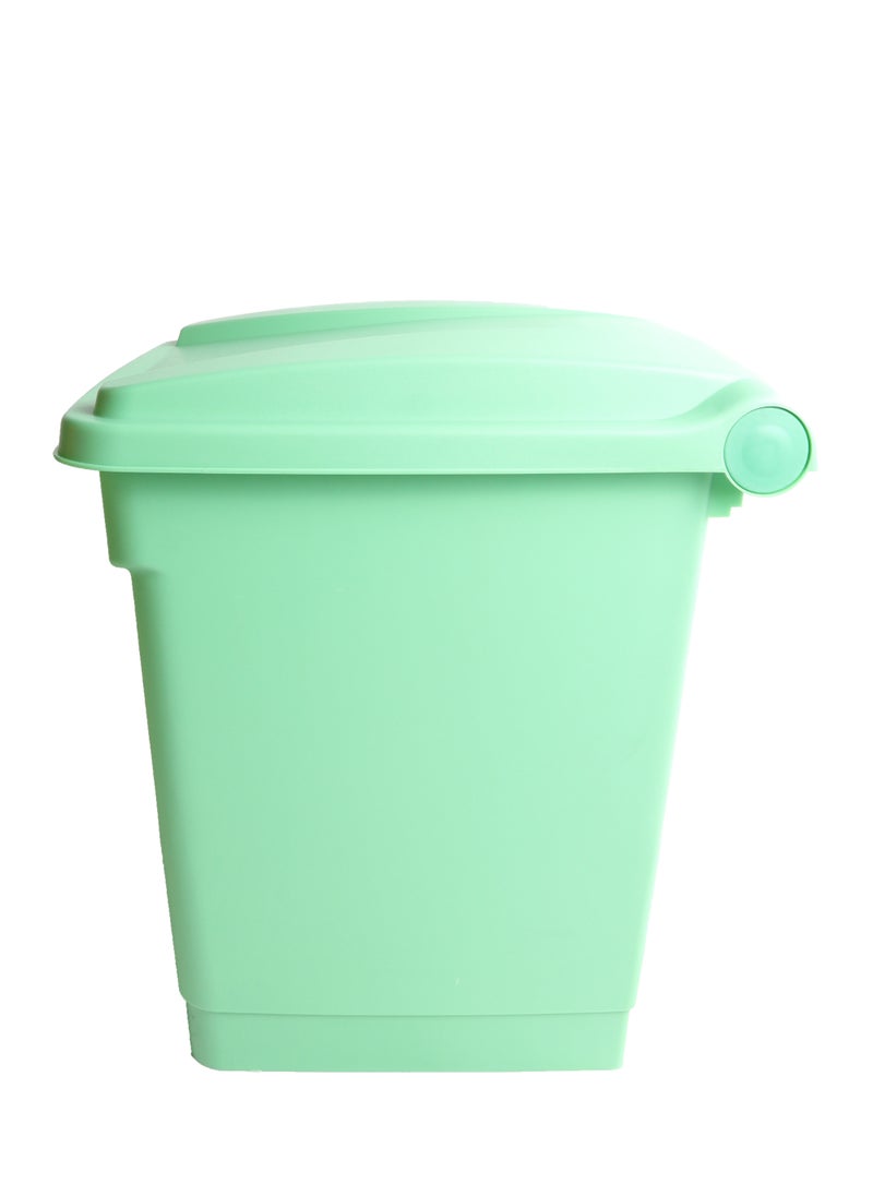 Generic Step Trash Bin | Plastic Matte Finish | Suitable For Bathrooms, Kitchens & Communal Spaces | Green | 45 Liters  - Image 4