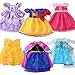 18INDC 6 Sets Princess Dresses for 18 Inch Dolls 18 Inch Doll Clothes Accessories Elegant Ball Gown Outfits with 1 Crow  1 Bow Hairband  Fits Most 18 Fashion Dolls - Image 4