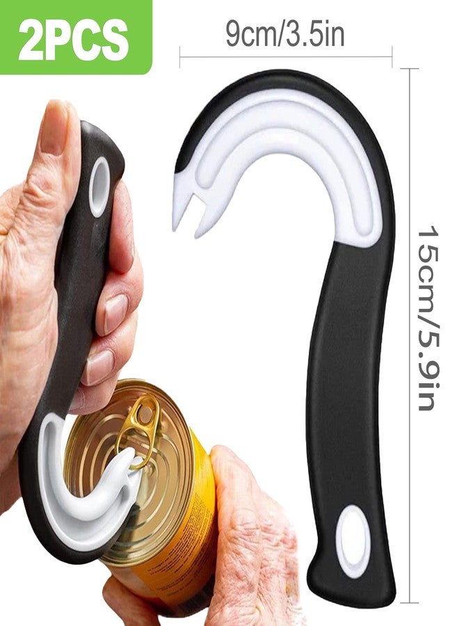 CeroDimo 2 Pack Ring Pull Can Opener for Soda, Cat & Canned Food - Arthritis-Friendly Grip for Seniors, Easy Tab Opener Protects Nails & Joints - Image 2