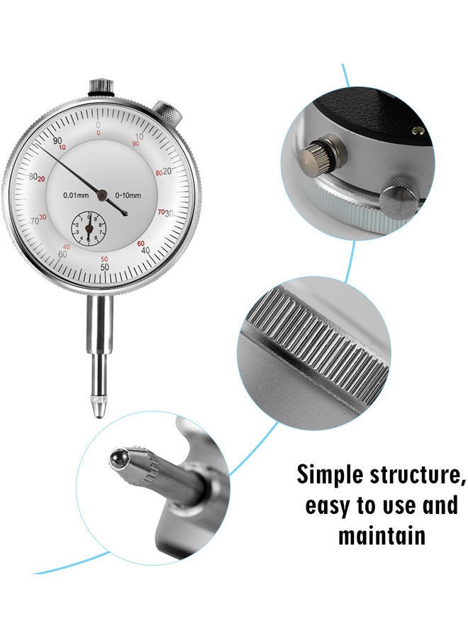 NIBEMINENT Metal Round Dial Indicator and Magnetic Base Holder Multicolour - Image 4