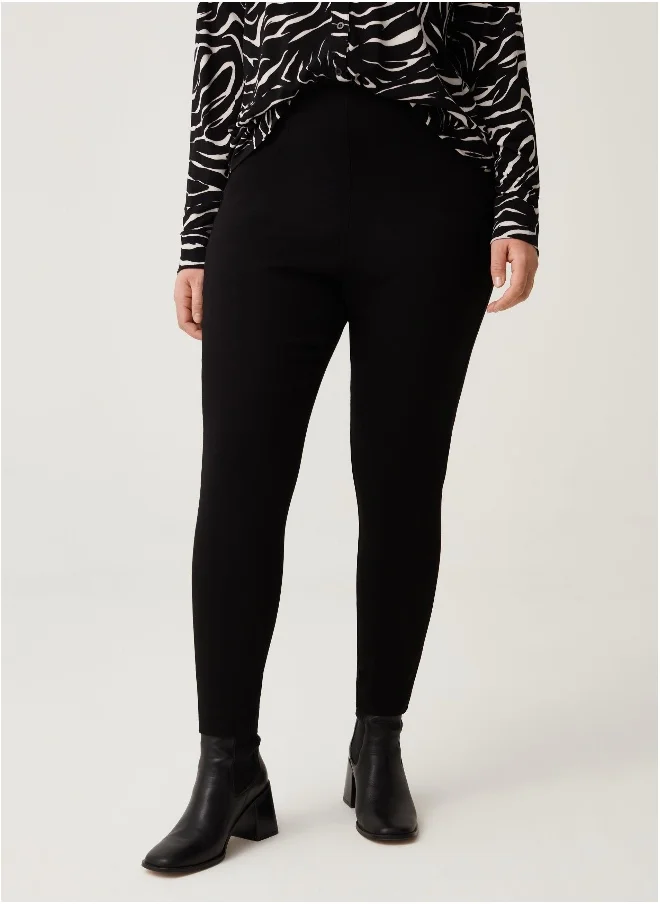 Ovs Ovs Womens Mya Curvy Solid Colour Skinny Trousers
